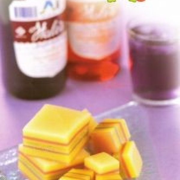 Thai Rainbow Layered Sweet Cake