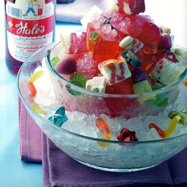 Sala Ice with Bread and Fruits Jelly